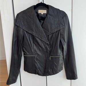 Michael Kors Black Leather Jacket - size small